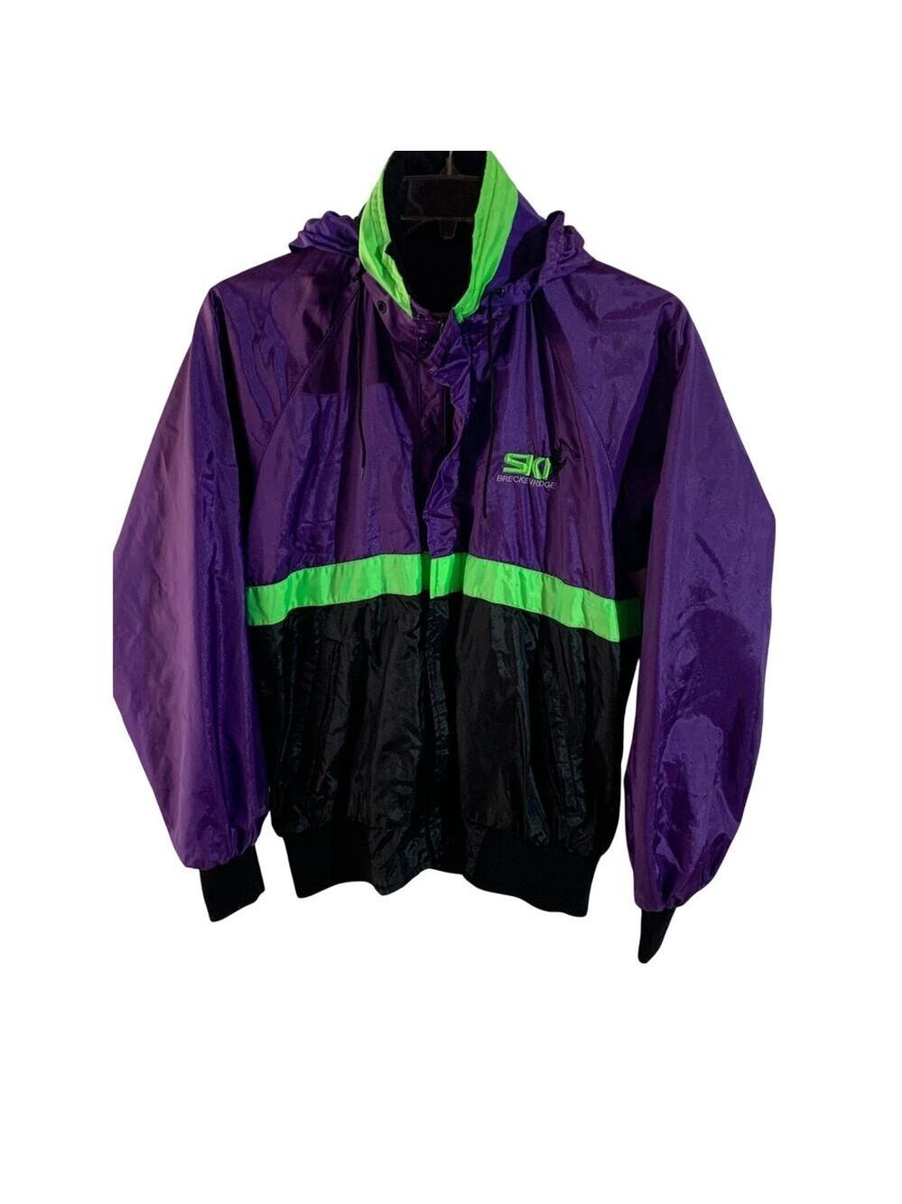 MAYA waterproof Ski Breckinridge neon jacket weatherproof M hooded